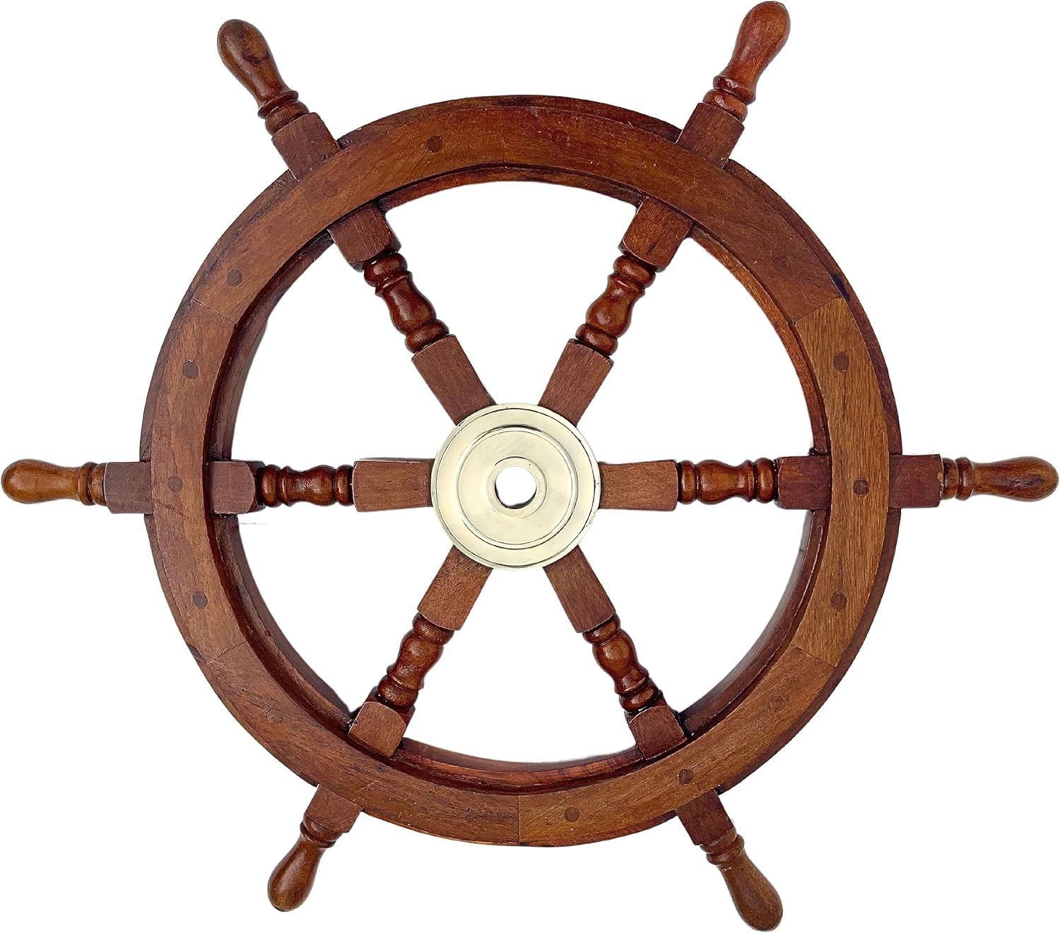 Medieval Replicas Ship Wheel Wooden 24 Inch Brown