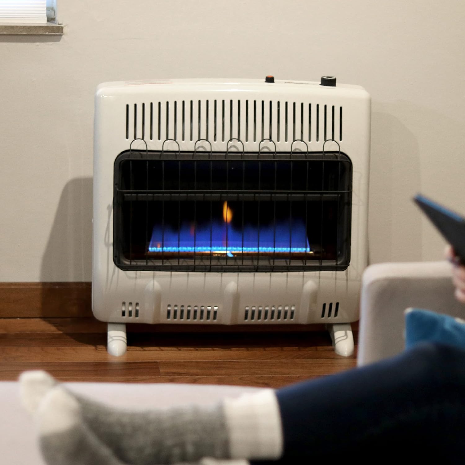 Mr Heater 30000 BTU Vent Free Natural Gas Heater - Wall Mount White