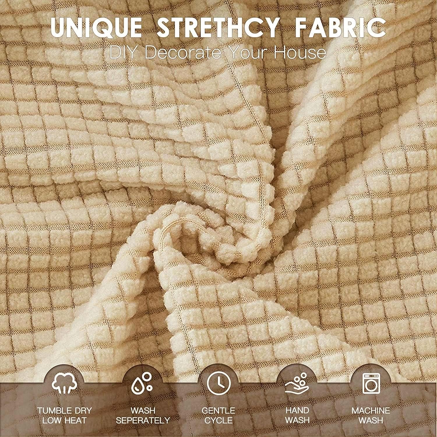 Yikko Elastic Stretch Chair Cover Beige