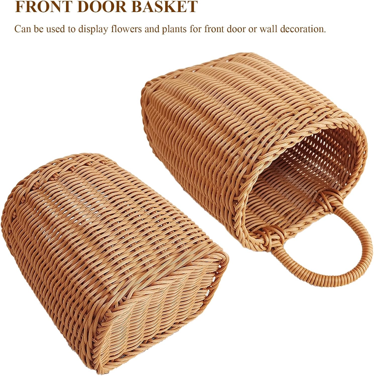 Sturdy Woven Wall Basket for Flowers and Kitchenware