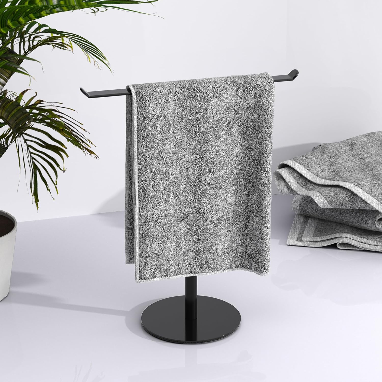 Stainless Steel T-Shape Towel Holder for Bathroom and Kitchen