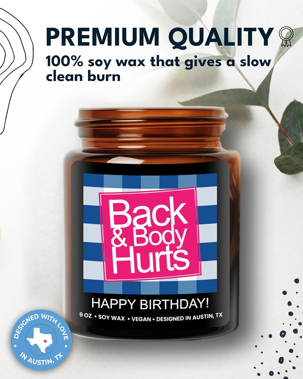 Funny Happy Birthday Candle with Funny Message