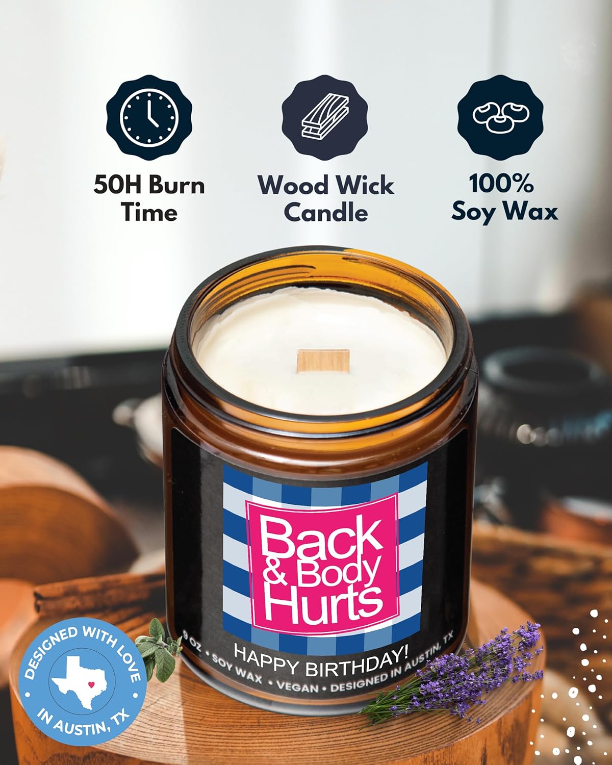 Funny Happy Birthday Candle with Funny Message