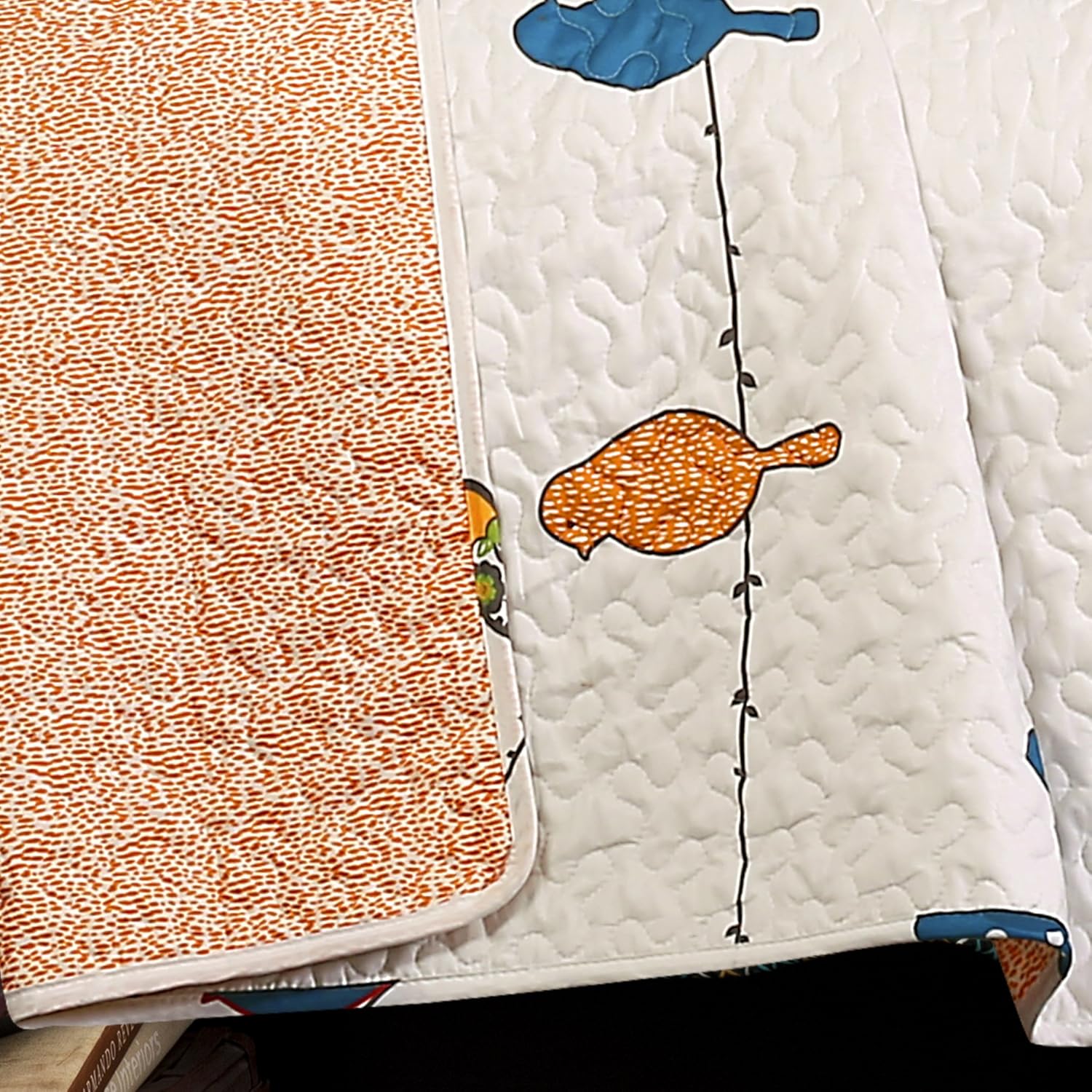 Lush Decor Rowley Birds Quilt Set 7 Piece Full Queen