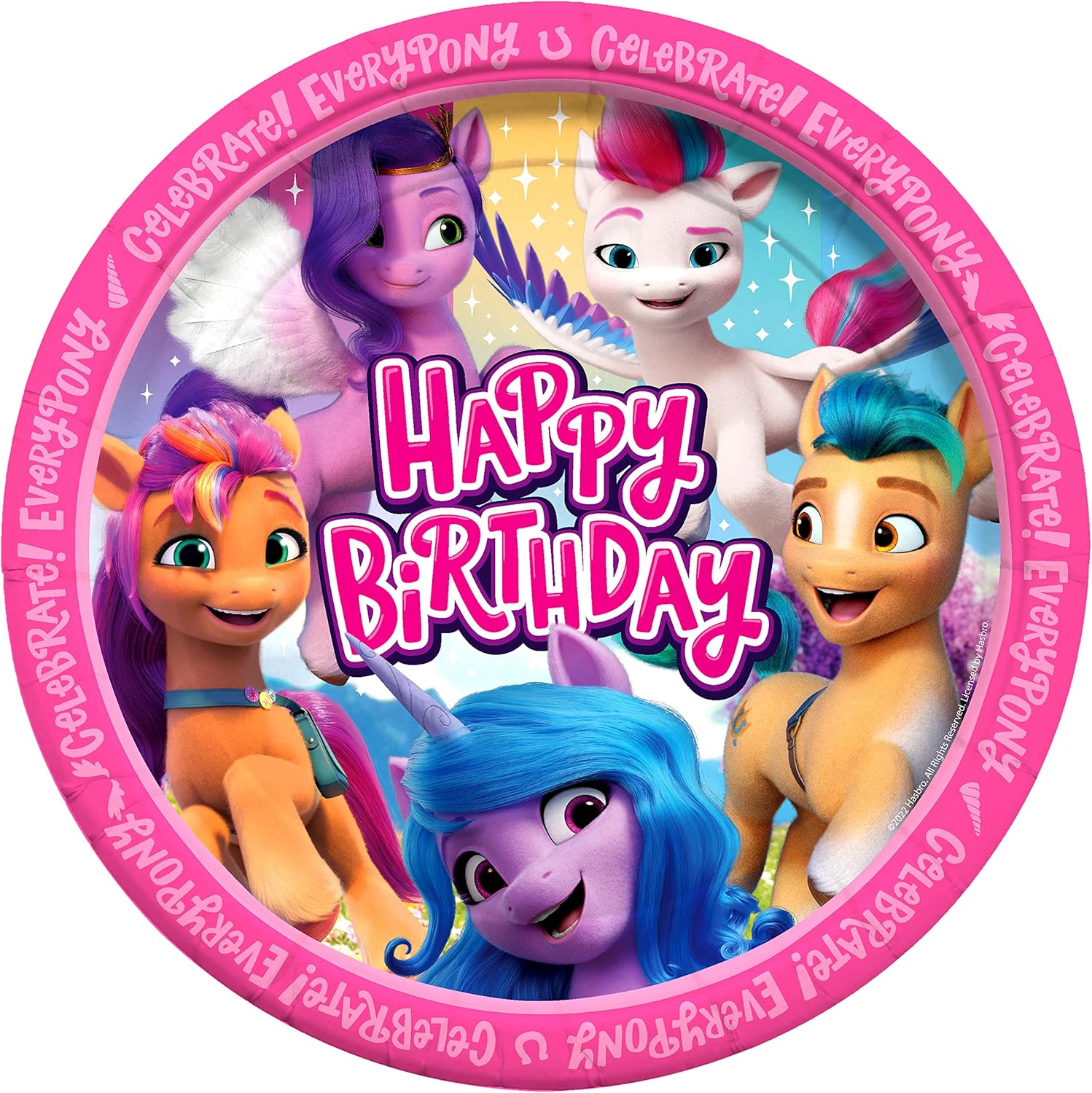 My Little Pony 16 Count 9in Party Plates - Officially Licensed