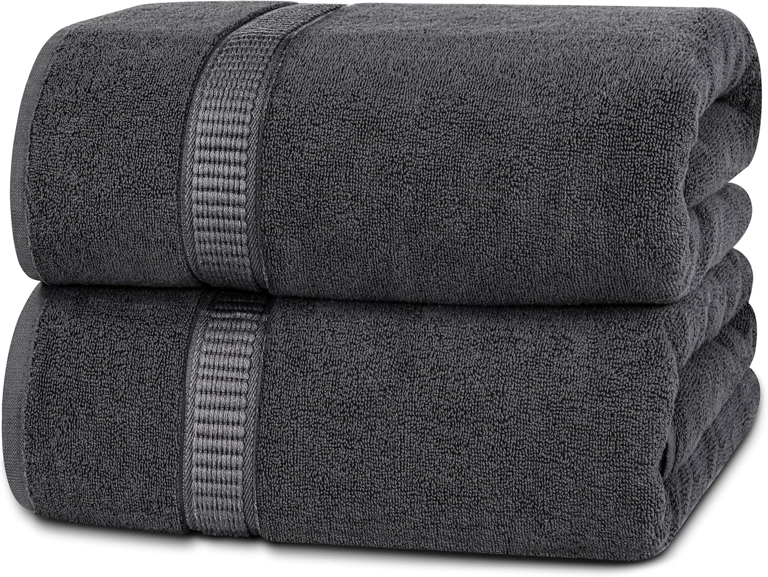 Utopia Towels Jumbo Bath Sheet 2 Pack 600 GSM Grey