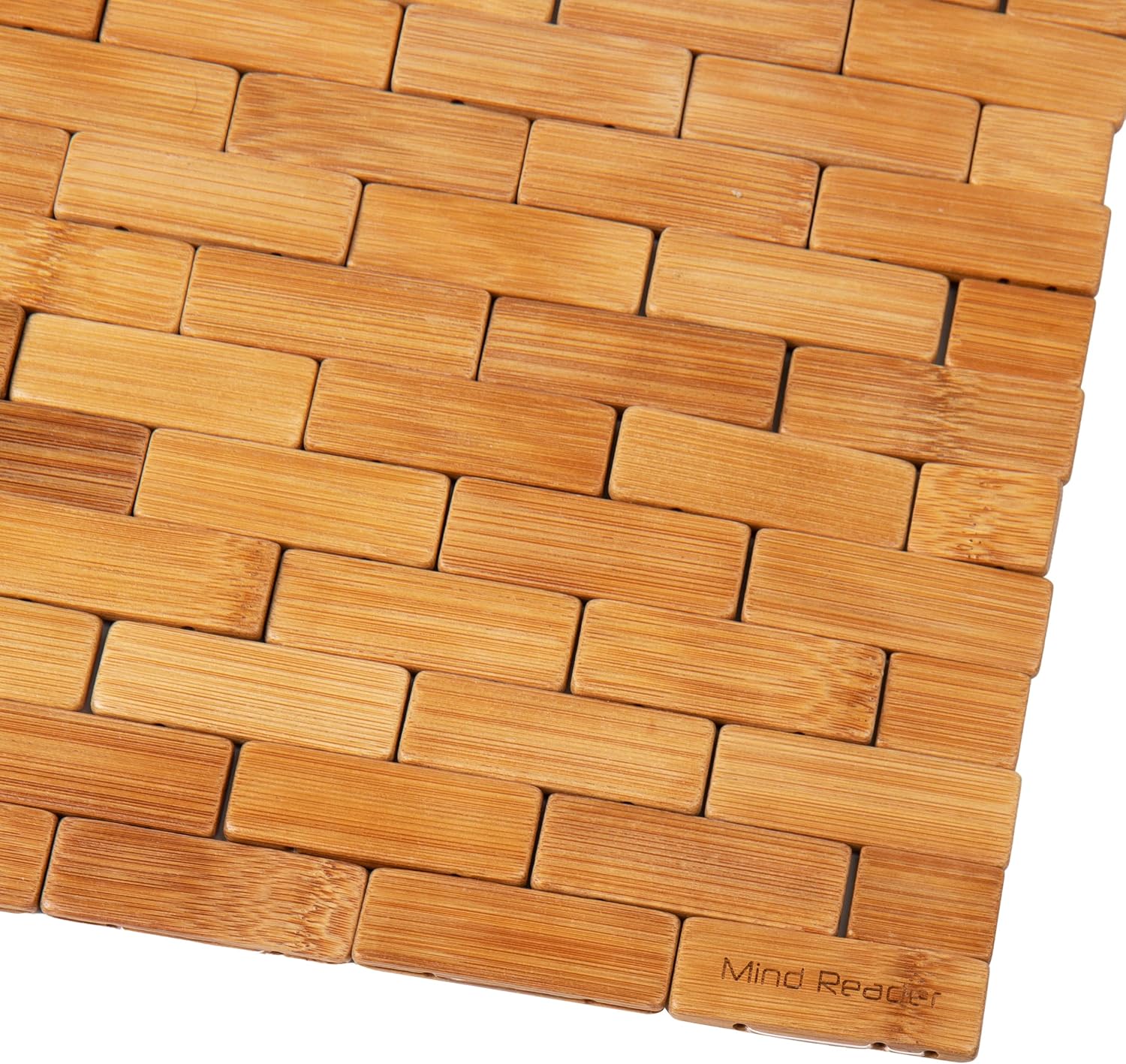 Mind Reader Bamboo Roll-Up Bath Mat