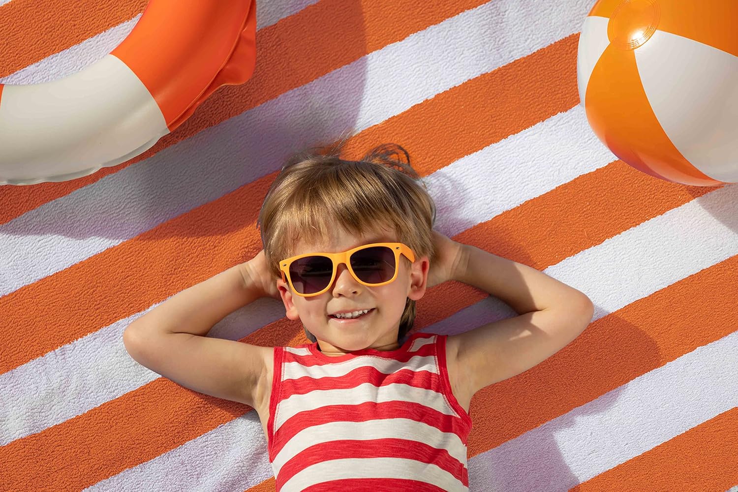 Utopia Towels 4 Pack Cabana Stripe Beach Towels 30x60 Inches