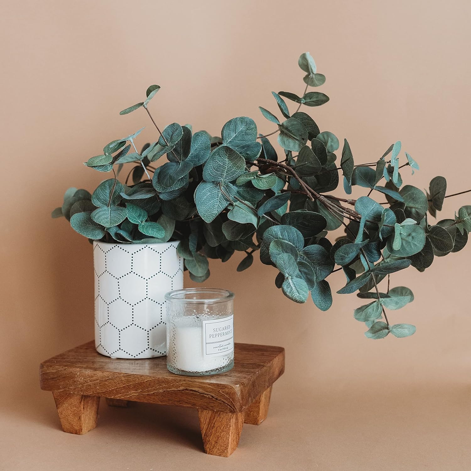 Wooden Tray Pedestal Decor 2 Finishes Available