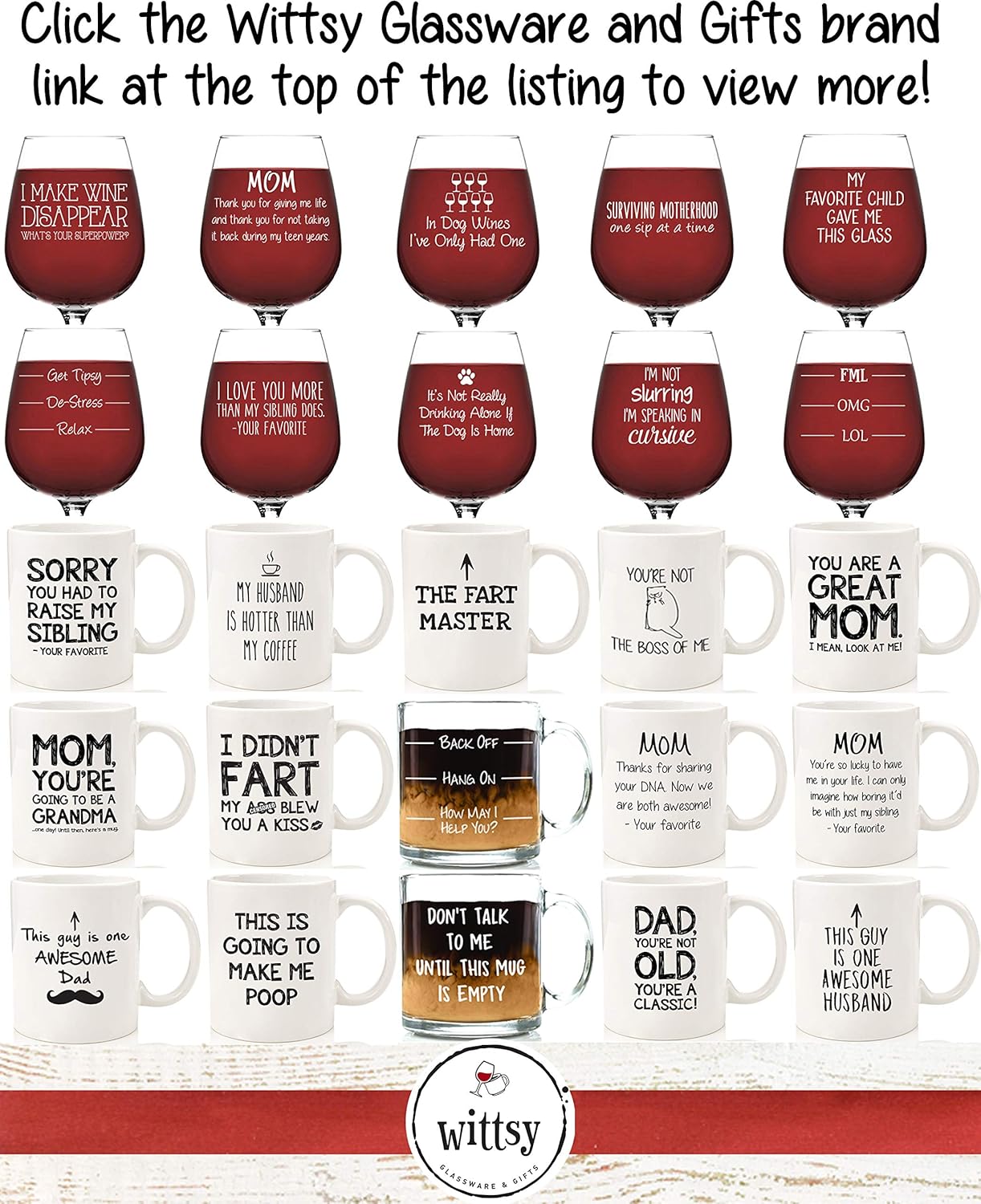 In Dog Wines Funny Wine Glass - Unique Gift for Wine Lovers