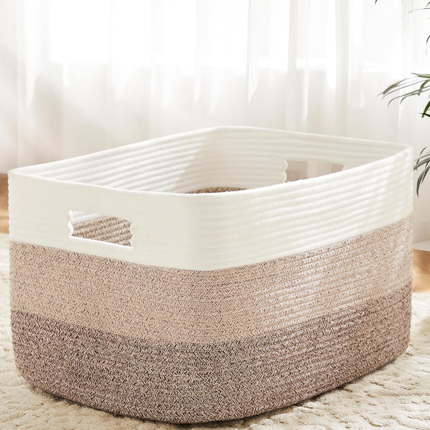 Artfeel Rectangle Woven Basket for Storage and Decor