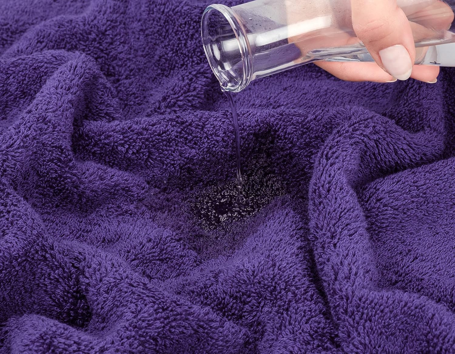 American Soft Linen Purple 6 Piece Towel Set