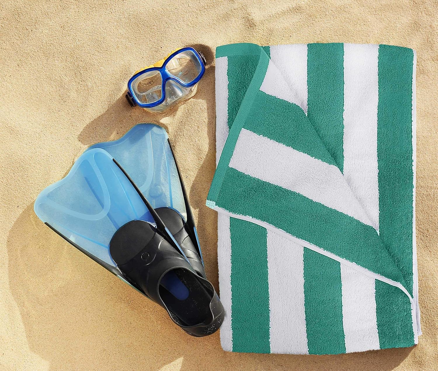 Utopia Towels 4 Pack Cabana Stripe Beach Towels 30x60 Inches