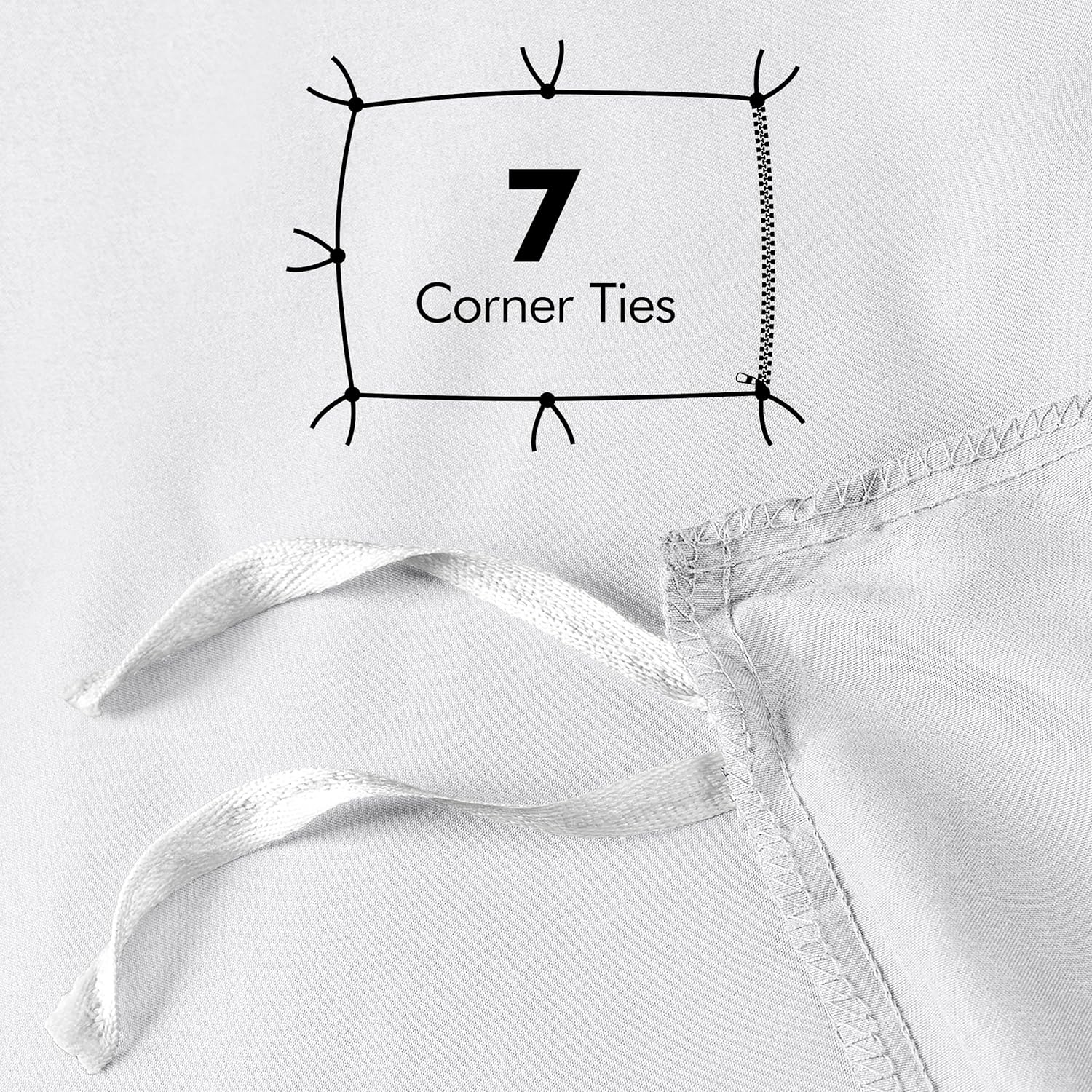 Utopia Bedding Queen Duvet Cover Set - 3 Piece with Zipper Closure
